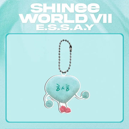 Kpop SHINee  Cartoon Keychain 7th Concert Bead Chain Bag Charms Keyring Pendant Onew Jong Hyun Fans Gifts Collection Accessories