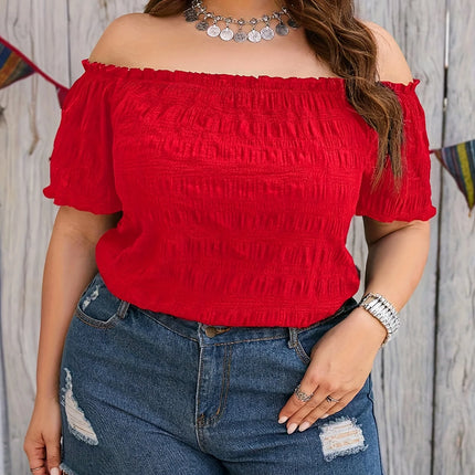 Solid Color Shirt with Wood Grain Edges One Shoulder Loose Casual Texture Loose Casual Shirt