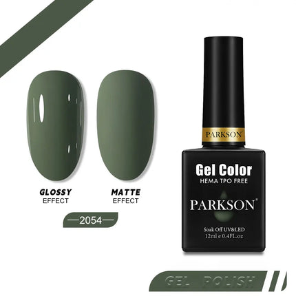 Parkson 12ml Nail Gel Polish TPO HEMA Free Glitter Semi Permanent Soak Off UV LED Long Wear Ultra Diamond Top Coat Varnish