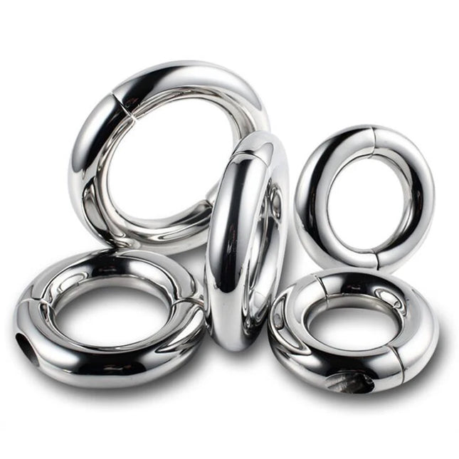 Male Metal Cockring Clamp Chastity Cage Screw Penis Ring Bondage Scrotum Dick Stretcher Delay Ejaculation Adult Sex Toys For Men