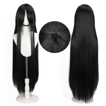 Long Straight Cosplay Wig 100CM Multiple Colors Pink Blonde Black Anime Costume Wig Universal Synthetic Cos Wig Daily Party Wig