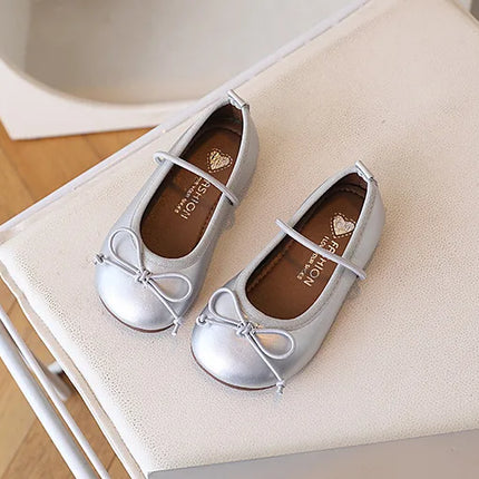 Children Flats Spring Summer Autumn Kids Shoes Girls Oxfords School Gold Silver Toddler Soft Pu Leather Shoes For Girl