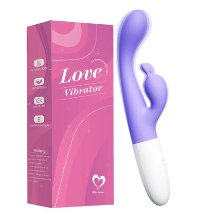 Powerful Double Head Rabbit Vibrators Vagina Clitoris Stimulator G-Spot Massager Sex Toys For Women Female Masturbator Sex Shop