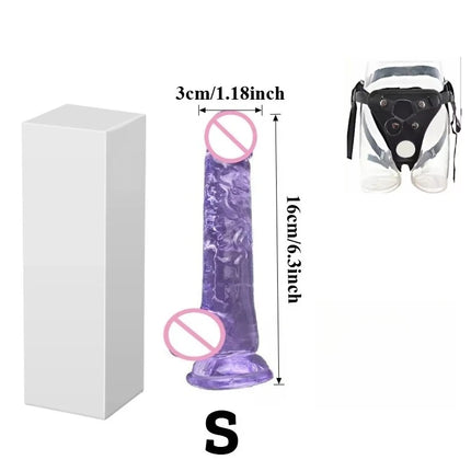 Realistic Black Wear Strap on Anal Plug G-Spot Masturbators Suction Cup Big Dildos Butt Plug Long Dick Adult Sex Toy for Women18