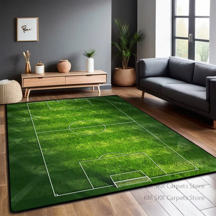 Football Field Carpet Living Room Foldable Big Size Floor Mats 200x300cm Non-slip Play Mat for Children Bedroom Machine Washable