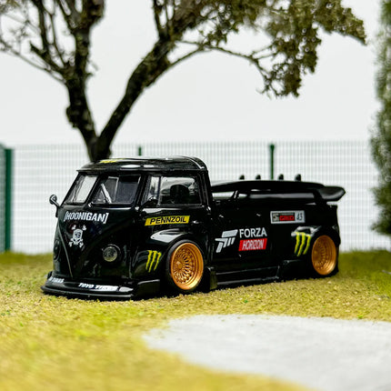 LMLF Diecast 1/64 Scale Volkswagen Alloy Car Model Volkswagen T1 Pickup Truck Play Vehicles Toys for Boys Original Box