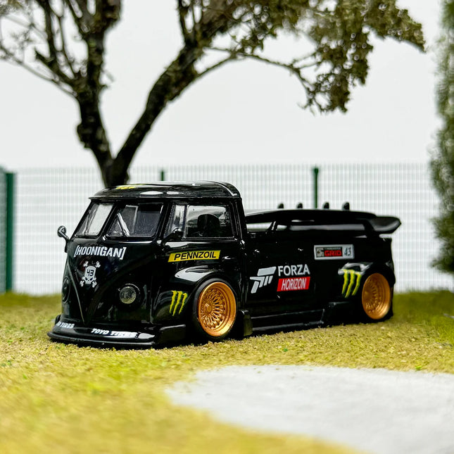 LMLF Diecast 1/64 Scale Volkswagen Alloy Car Model Volkswagen T1 Pickup Truck Play Vehicles Toys for Boys Original Box