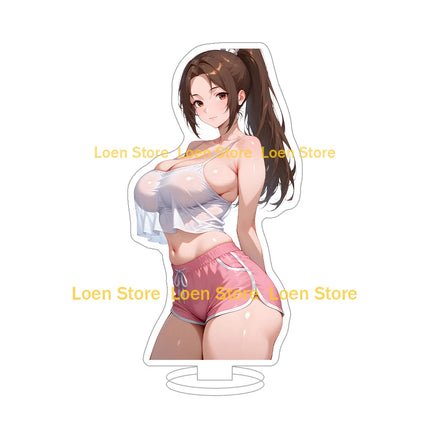 Hot game Anime sexy lingerie bikini girl student big ass big breasts bunny girl Anime Figure Acrylic stand desk ornament gift