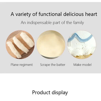 3pcs/set Red Decorating Tool Baking Dough Cutting Scraper Plastic Dough Scraper Thickened Three-Piece Cream Scraper