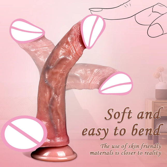 Soft Big Penis Dildos Realistic Dildo Female Masturbation Suction Cup Artificial Silicone Dick for Anal Dildo Sex Toy for Women