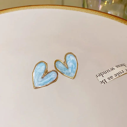 Heart Pearl Drop Earrings / Boucles Oreilles Pendantes Cœur Perle