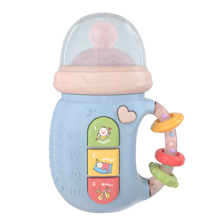 Baby Accessories Baby Bottle Newborn Soft Teething Bottle Rattle Bell Early Education Soothing Toy Light Music Toys for Children