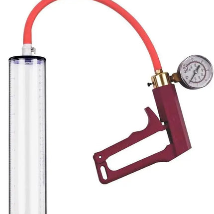 2026 New Upgrade 9"" X 1.75"" Penis Pump With Vacuum Gauge Red Handle, Vacuum Penis, Manual Penis Pump For Men, Enlargement, Pen