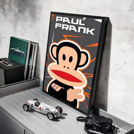 P-Paul Frank Poster Stickers Mural Painting Self-Adhesive Wall Decals for Bedroom Living Room Home HD Decor Gift