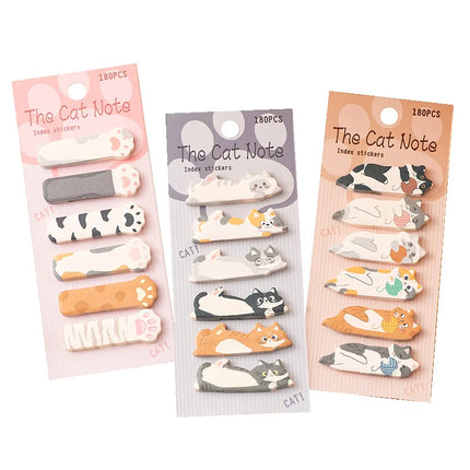 Gift Stationery DIY Leisure Cat Series Cute Paper Memo Pad Sticker Post Sticky Notes Notepad School Office Supplies Memo Pad