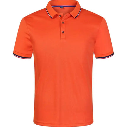 Cross Border Short Sleeved Polo From Europe Popular Summer Casual Lapel Large Size High-Quality Business Office Uniforms
