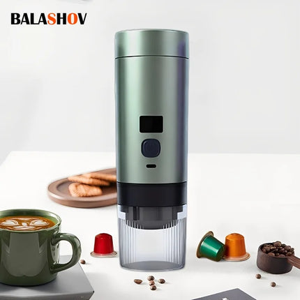 Portable Espresso Coffee Machine Heating Coffee Maker Rechargeable Concentrated Extraction Espresso Machine for Travel Office