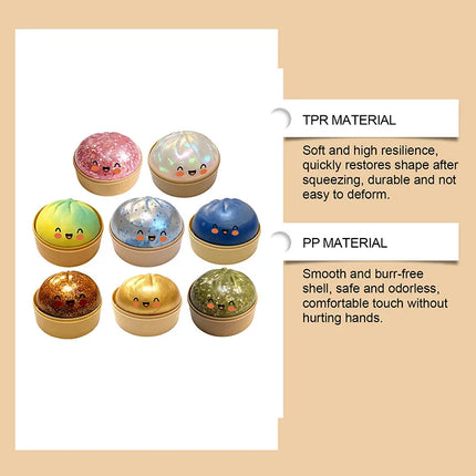 Glitter Dumpling Squishy Pinch Slow Rebound Soft Decompress Mystery Pressure Ball Things For Room Home Decor Children Adult Gift