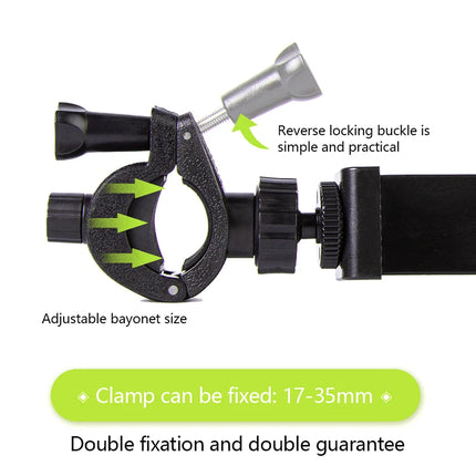 1Set SLR Camera Phone Holder For Circular Lamp Tripod Phone Live Streaming Bracket Automatic Clamping 360 ° Rotating Bracket