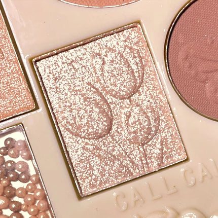 Pearl Matte Waterproof Eye Shadow Palette Blush Glitter Highlighter All In One Embossed Angel Face Contour Makeup Collection