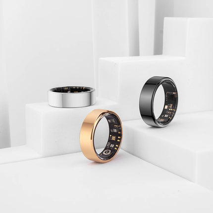 2024 COLMI R02 Smart Ring with Charging Case for Men Women, Battery Life, 39 Days, Health Monitor, 5ATM Waterproof