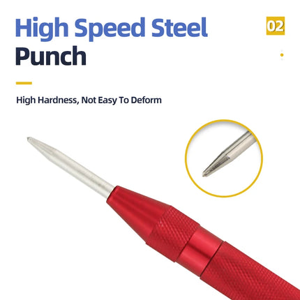 Center Punch Kerner Woodworking Metal Drill Adjustable Spring Loaded Marker Hand Tools Sets Carpenter Tool