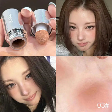 Velvet Liquid Blush Makeup, Natural Low-Saturation Matte Finish, Korean Style Cheek Tint For A Flawless & Bright Complexion
