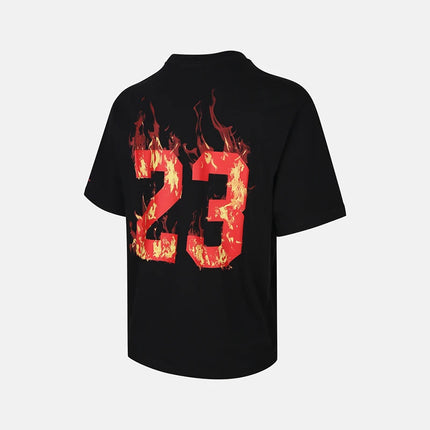 Nike genuine JORDAN men's round neck pullover print casual short sleeved shirt IQ6957-010
