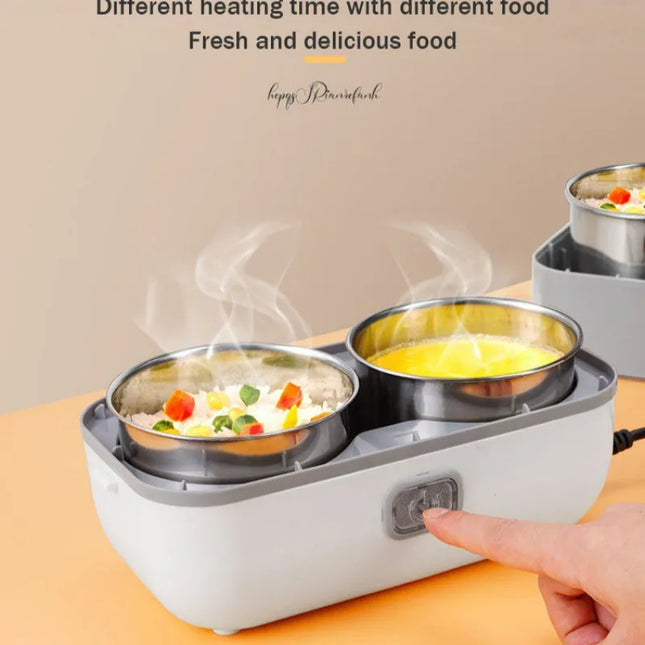 Portable rice cooker insulated meals a must-have portable insulated lunch box office workers Bento Box Self-Heating Steaming Box