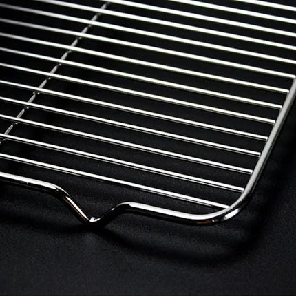 New Stainless Steel Cooling Rack Non-stick Silver BBQ Tray Cake Cooler