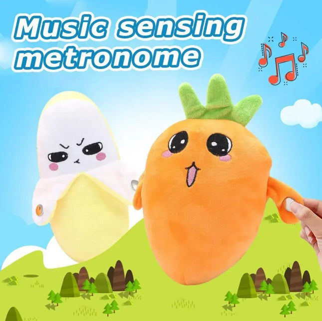 Cartoon Fruit Sensory Rhythm Piano Doll Toy, Baby Interactive Fruit Doll, Musical Plaything for Kids, Fun Educational Gift