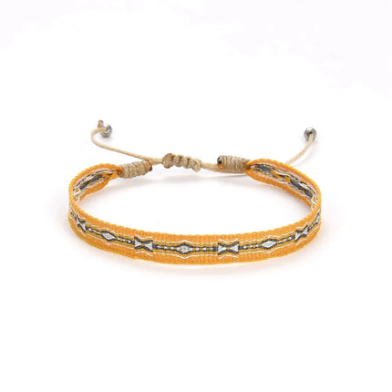 KKBEAD Wholesale Handwoven Bracelet Colombia Cloth Braided Wristband Bracelets for Women Men Gift Hippie Boho Friendship Jewelry