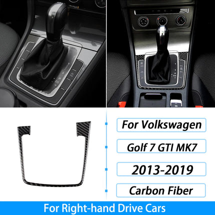 For Volkswagen Golf 7 GTI MK7 2013-2019 Carbon Fiber Gear Shift Air Outlet Window Lift Dashboard Suit Trim Car Interior Sticker