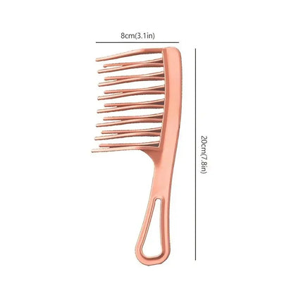 Double row big tooth comb wide tooth ladies special perm curly plastic large fluffy long hair styling comb