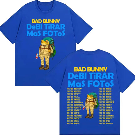 Rapper Bad Bunny Should Take More Photos DTMF Album 2026 T-shirts Men Women Vintage Cartoon Fashion Short Sleeve T Shirt Streetwear
