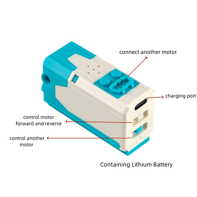 Upgrade Rechargeable M/L Motor 8883 Building Blocks Power Functions Compatible with Legoeds 9686 Technical Modified Parts