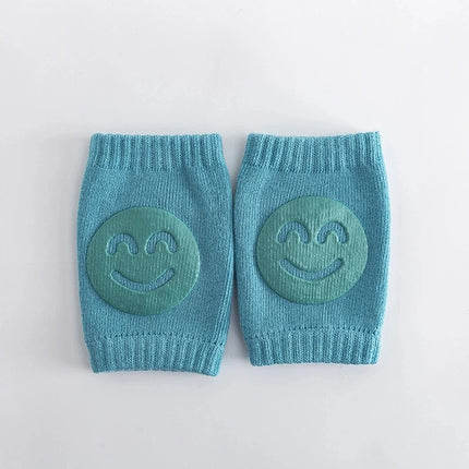 1 Pair Baby Knee Pads Cotton Crawling Elbow Pads Safety Knee Pads Leg Pads Blue