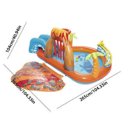 New Water Slide Children Fun Lawn Water Slides Iatables Pools Ring Tosses Game For Kids Summer Slide Set Backyard Outdoor Toys