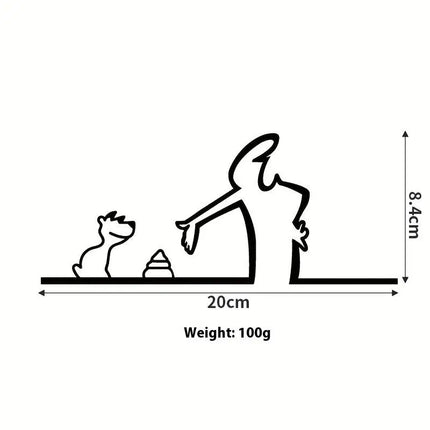 Line Figure Modern Metal Poster For Living Room Bedroom Switch Sticker Easy Hang Installation