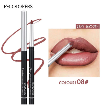Slanted Tube Lip Liner, Lipstick Lip Pencil, Waterproof Lipstick Pen,Long-Lasting,Matte Lip Liner