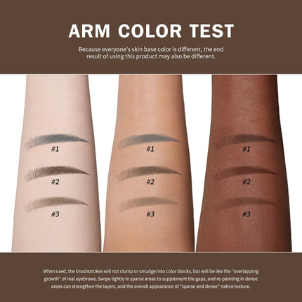 Multi-Fork Fluffy Liquid Eyebrow Pen waterproof Long Lasting Brow Natural Smooth Simulated Fine Flu Brow Pencil Eye Makeup