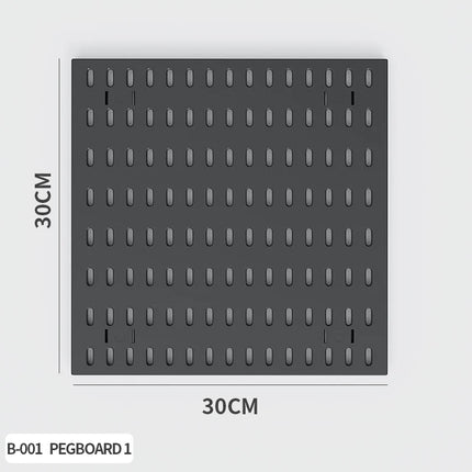 Nordic-Style Wall-Mounted Storage Pegboard: Drill-Free Headphone & Keyboard Stand for Gaming/Study Rooms, Also for Display