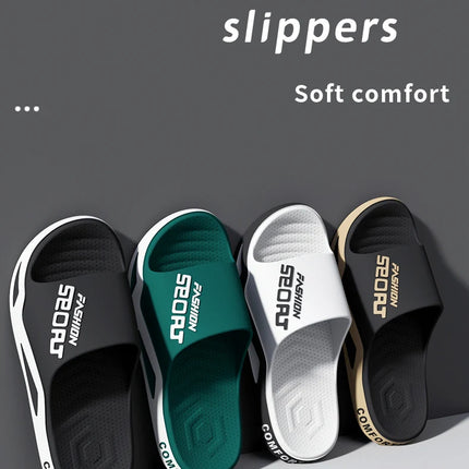 High Quality Men's Summer Fashion Thick Sole Sandals,Viral Beach Pool Slides,Non-Slip Bathroom Slippers,Trendy Male Sports Shoes