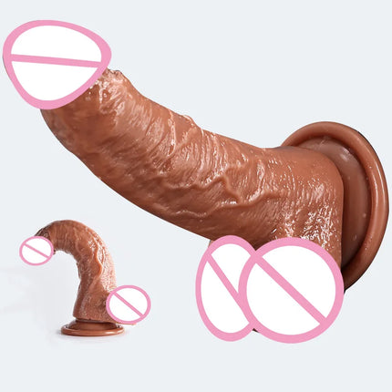 Realistic Dildo Soft Silicone Anal Butt Plug Vaginal G-spot  Masturbator Penis Suction Cup Big Dick Lesbian Sex Toys for Women18