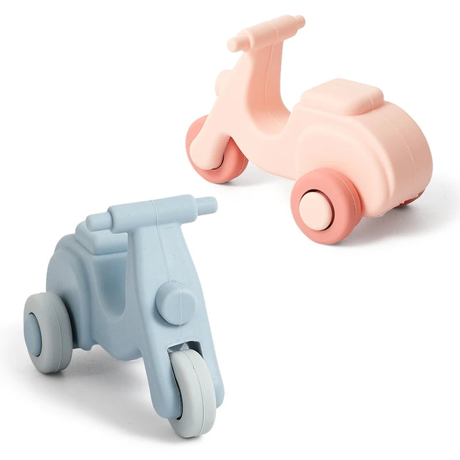 The Baby Silicone Electric Bike Toy Is Duper Considerate Body Is Made Of Silicone Material Which Is Soft And Has Rounded Corner