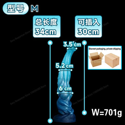 Huge Long Anal Plug/Dildo Monster Alien Large Butt Plug Silicone Suction Cup Anal Dilator G-Spot Sex Toys For Women Men Ass Toys