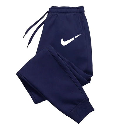 Printed logo pants, men's fashion sport pants, drawstring sport pants, casual loose pants, wholesale sport pants