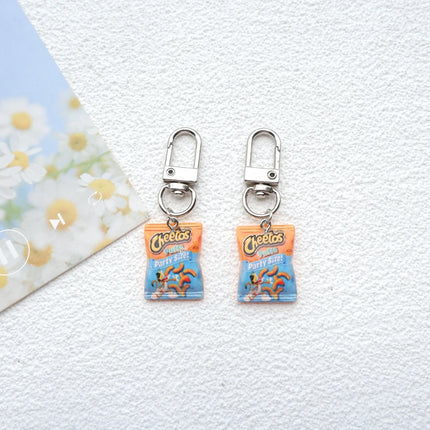 2pcs Cute Snacks Keychain Handmade Bag Jewelry DIY Gifts