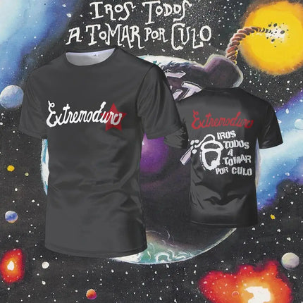 New Extremoduro Rock Band Letter Print T-shirt 2026 Street Outdoor Trendy Hip-hop Apparel Fan Casual Fashion Top Men's Gift