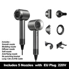Gray 6 Parts EU Plug